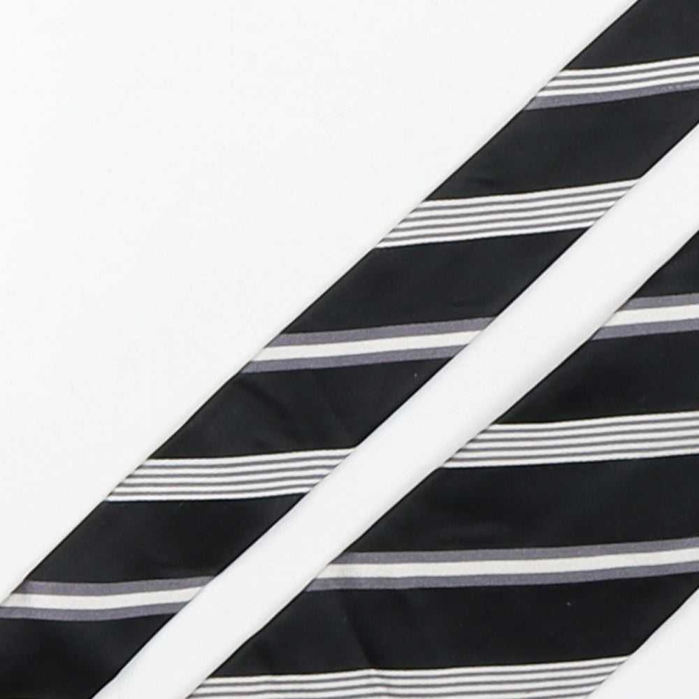 PreWorn  Mens Multicoloured Striped Silk Pointed Tie One Size