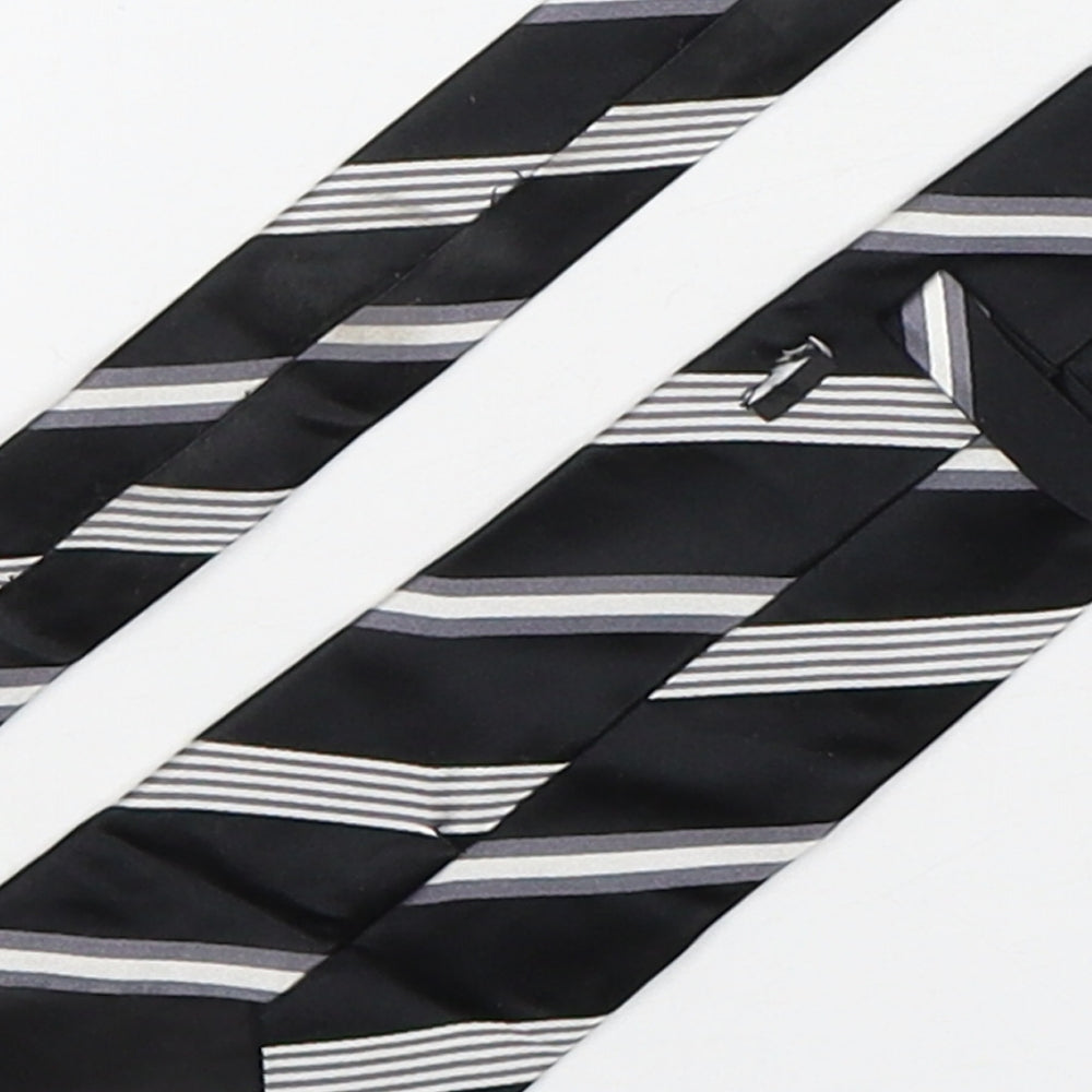 PreWorn  Mens Multicoloured Striped Silk Pointed Tie One Size