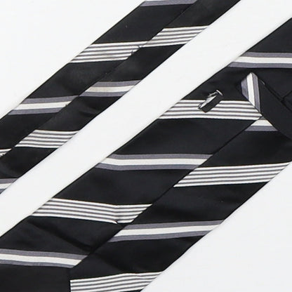 PreWorn  Mens Multicoloured Striped Silk Pointed Tie One Size