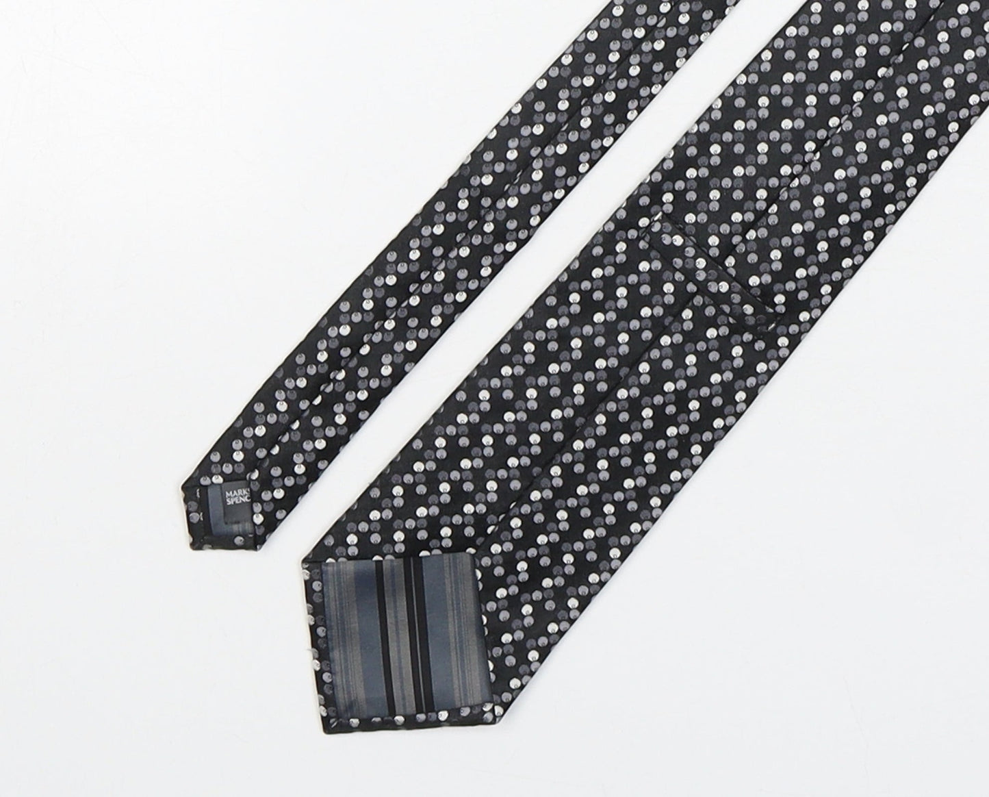 Marks and Spencer Mens Multicoloured Polka Dot Silk Pointed Tie One Size