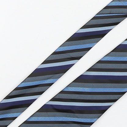 NEXT Mens Multicoloured Striped Polyester Pointed Tie One Size