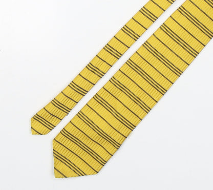 Marks and Spencer Mens Multicoloured Striped Polyester Pointed Tie One Size