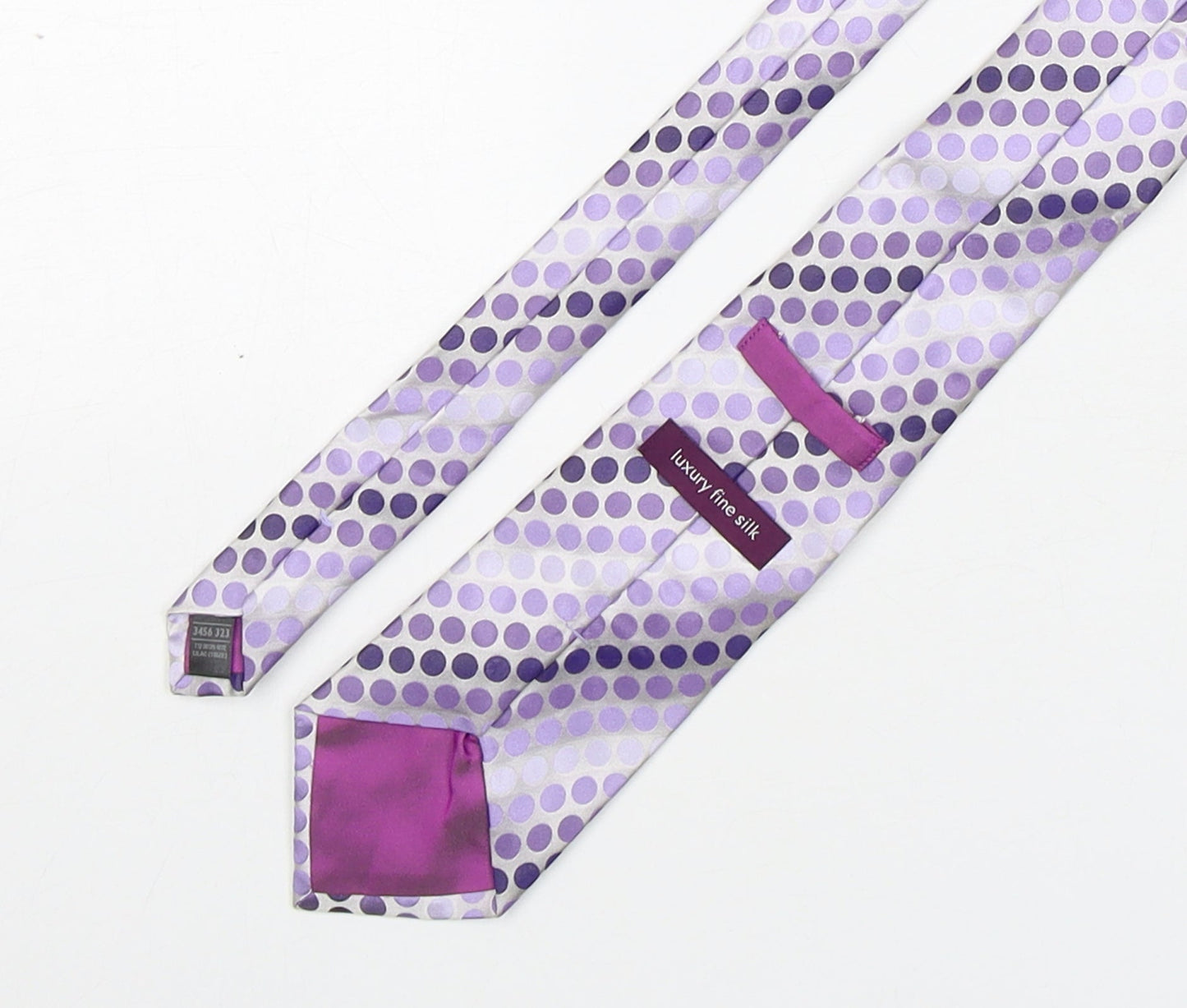 Marks and Spencer Mens Multicoloured Polka Dot Silk Pointed Tie One Size