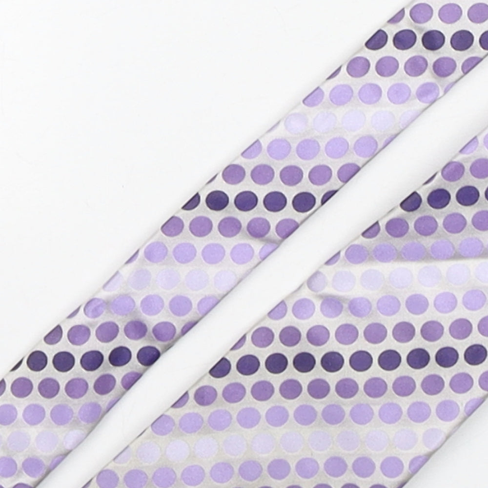 Marks and Spencer Mens Multicoloured Polka Dot Silk Pointed Tie One Size