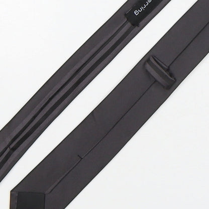 RedHerring  Mens Grey Striped Polyester Pointed Tie One Size