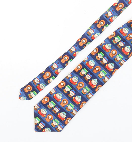 Marks and Spencer Mens Multicoloured Geometric Polyester Pointed Tie One Size - South