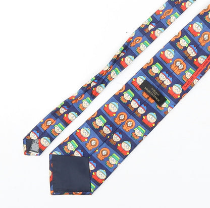 Marks and Spencer Mens Multicoloured Geometric Polyester Pointed Tie One Size - South