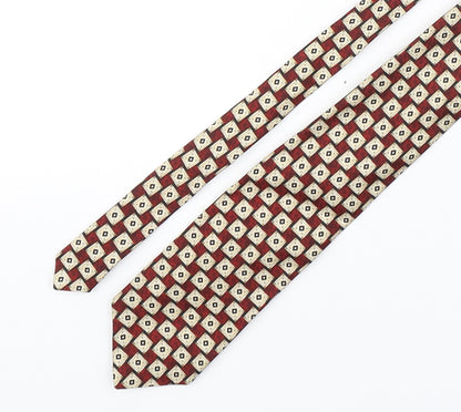 NEXT Mens Multicoloured Geometric Silk Pointed Tie One Size