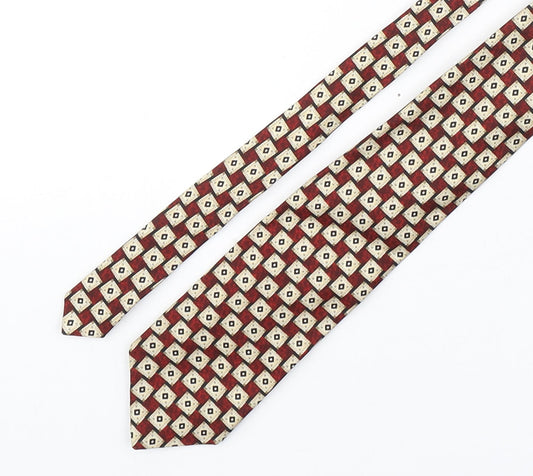 NEXT Mens Multicoloured Geometric Silk Pointed Tie One Size