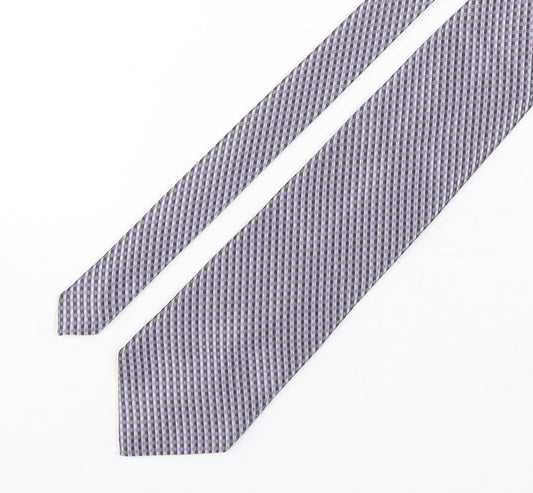 Wolsey Mens Multicoloured Plaids & Checks Polyester Pointed Tie One Size