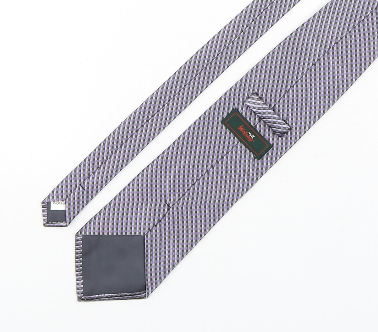 Wolsey Mens Multicoloured Plaids & Checks Polyester Pointed Tie One Size