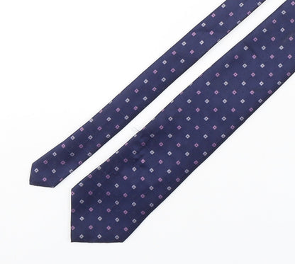 Marks and Spencer Mens Multicoloured Geometric Polyester Pointed Tie One Size