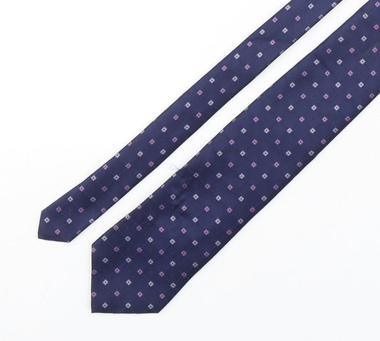 Marks and Spencer Mens Multicoloured Geometric Polyester Pointed Tie One Size
