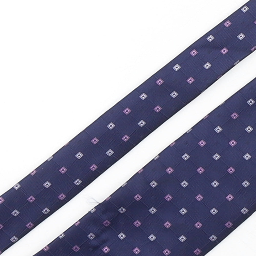 Marks and Spencer Mens Multicoloured Geometric Polyester Pointed Tie One Size