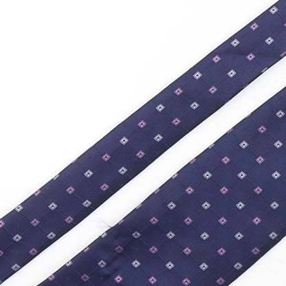 Marks and Spencer Mens Multicoloured Geometric Polyester Pointed Tie One Size