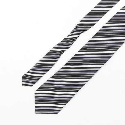NEXT Mens Multicoloured Striped Silk Pointed Tie One Size