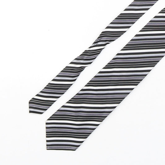 NEXT Mens Multicoloured Striped Silk Pointed Tie One Size