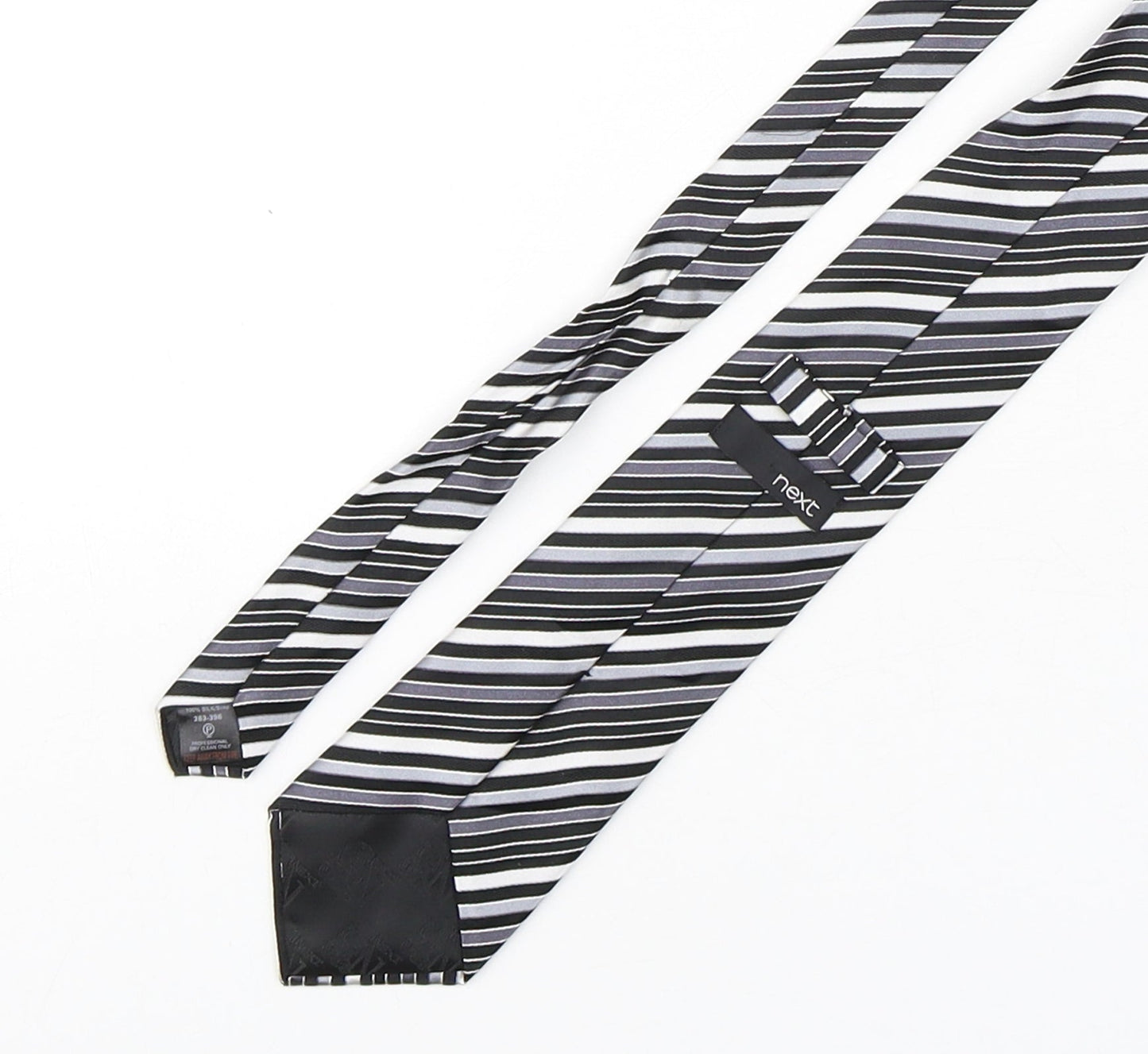 NEXT Mens Multicoloured Striped Silk Pointed Tie One Size