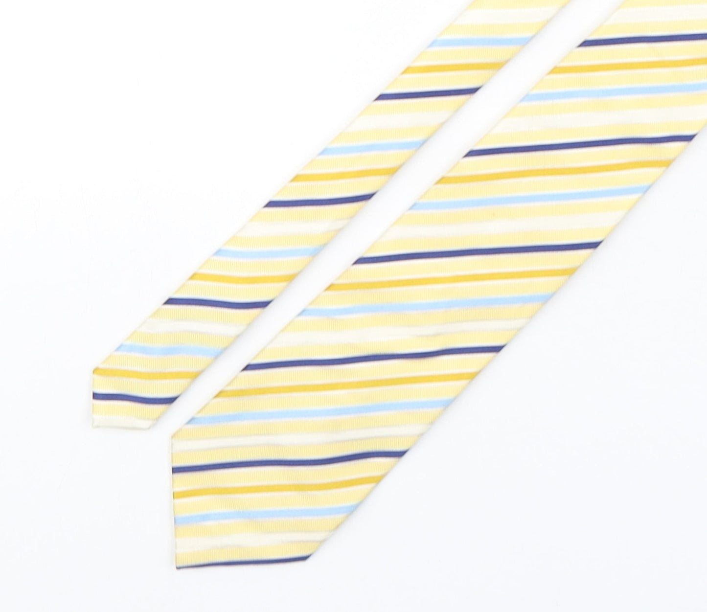 Marks and Spencer Mens Multicoloured Striped Silk Pointed Tie One Size