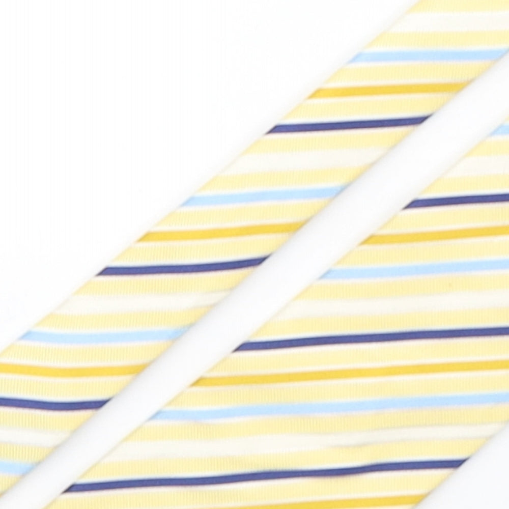 Marks and Spencer Mens Multicoloured Striped Silk Pointed Tie One Size