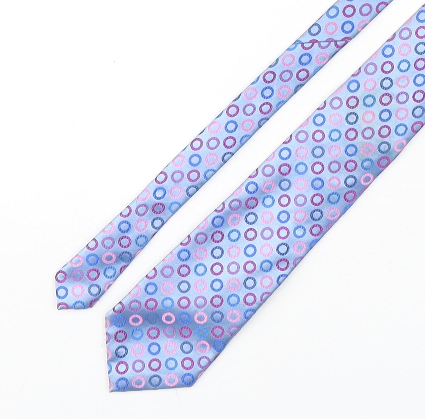 Marks and Spencer Mens Multicoloured Geometric Polyester Pointed Tie One Size