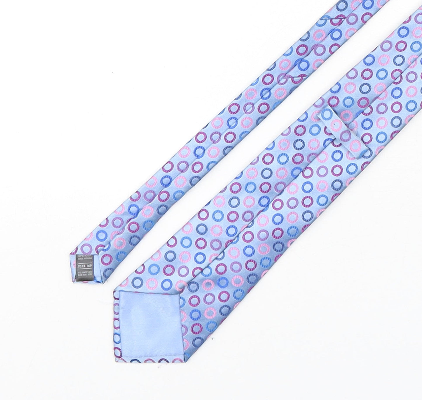 Marks and Spencer Mens Multicoloured Geometric Polyester Pointed Tie One Size