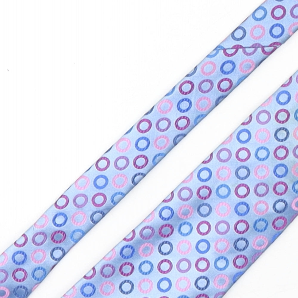 Marks and Spencer Mens Multicoloured Geometric Polyester Pointed Tie One Size