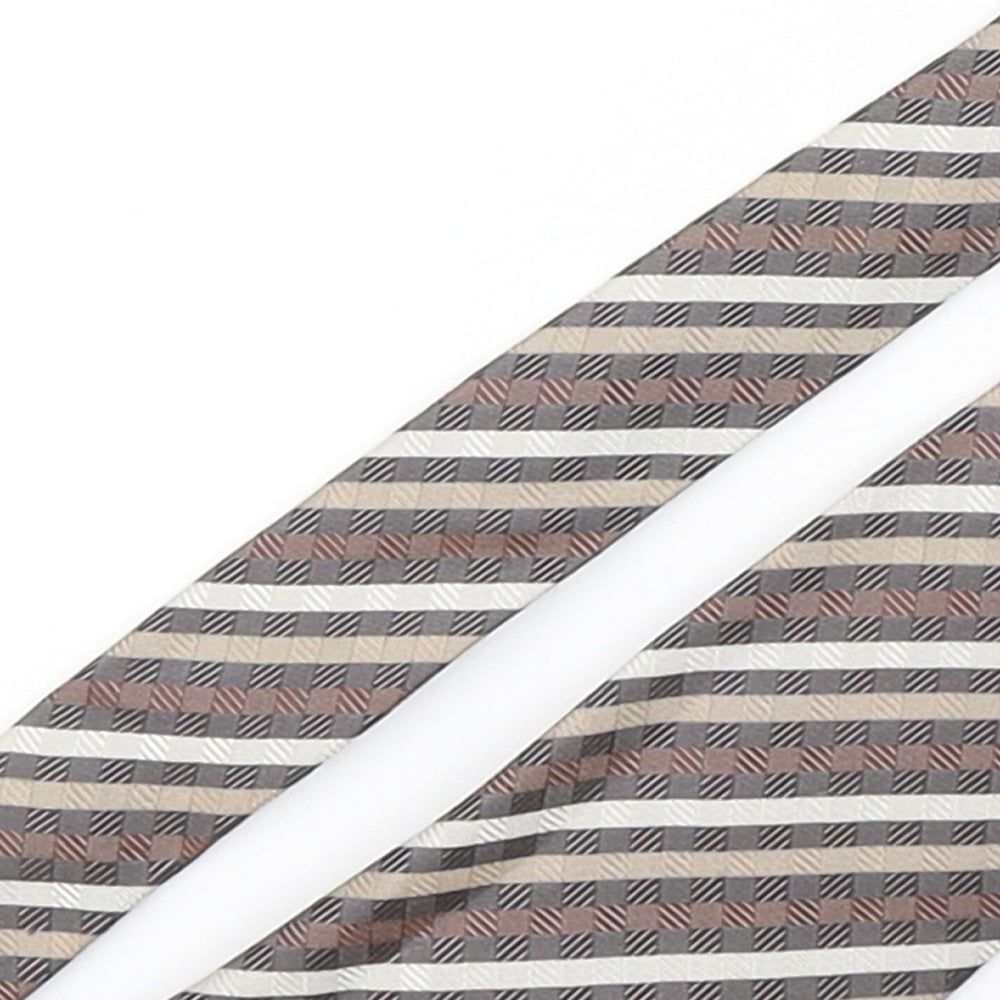 NEXT Mens Multicoloured Striped Silk Pointed Tie One Size