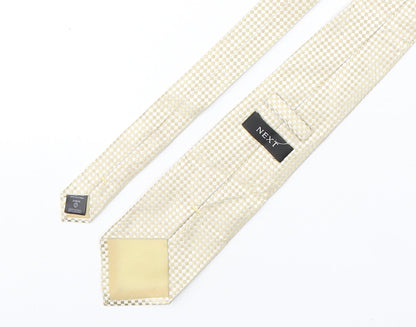 NEXT Mens Multicoloured Plaids & Checks Silk Pointed Tie One Size