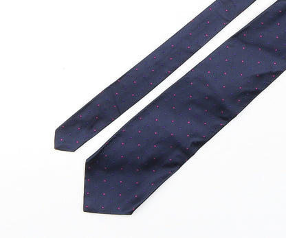 Marks and Spencer Mens Multicoloured Polka Dot Silk Pointed Tie One Size