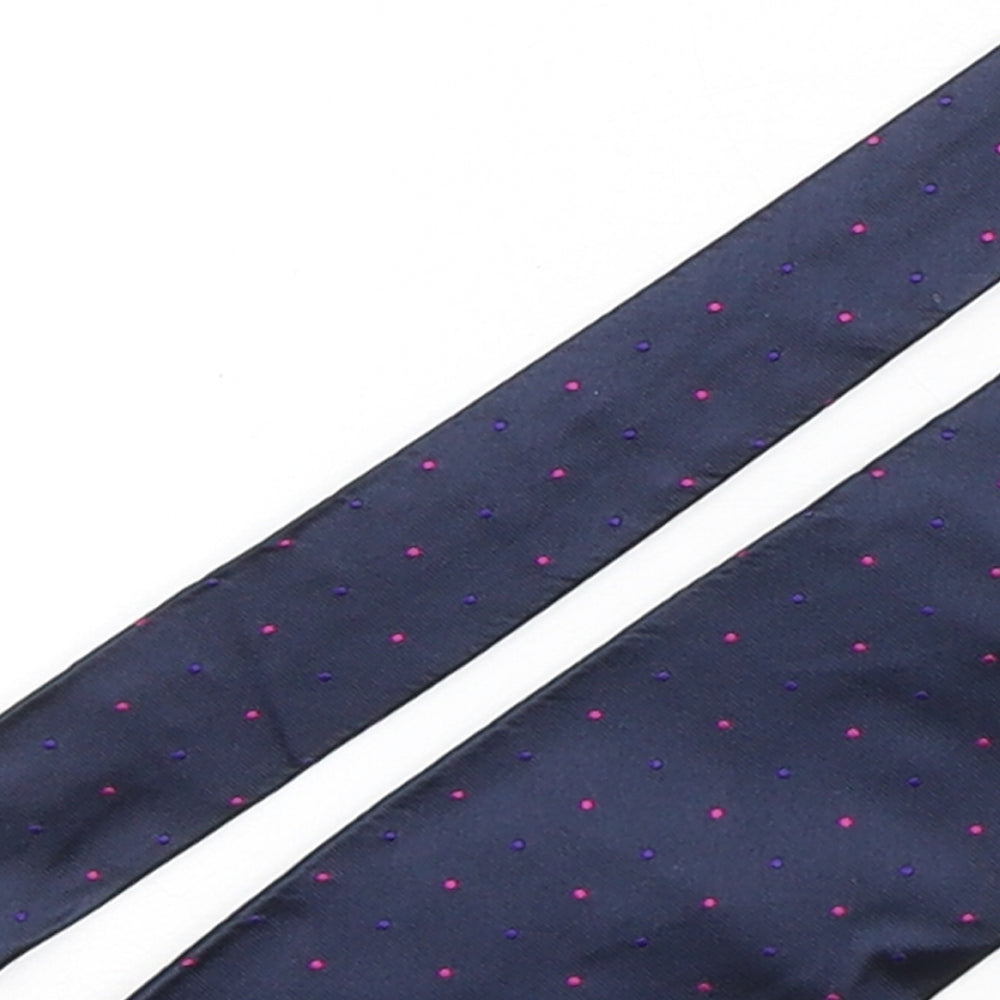 Marks and Spencer Mens Multicoloured Polka Dot Silk Pointed Tie One Size