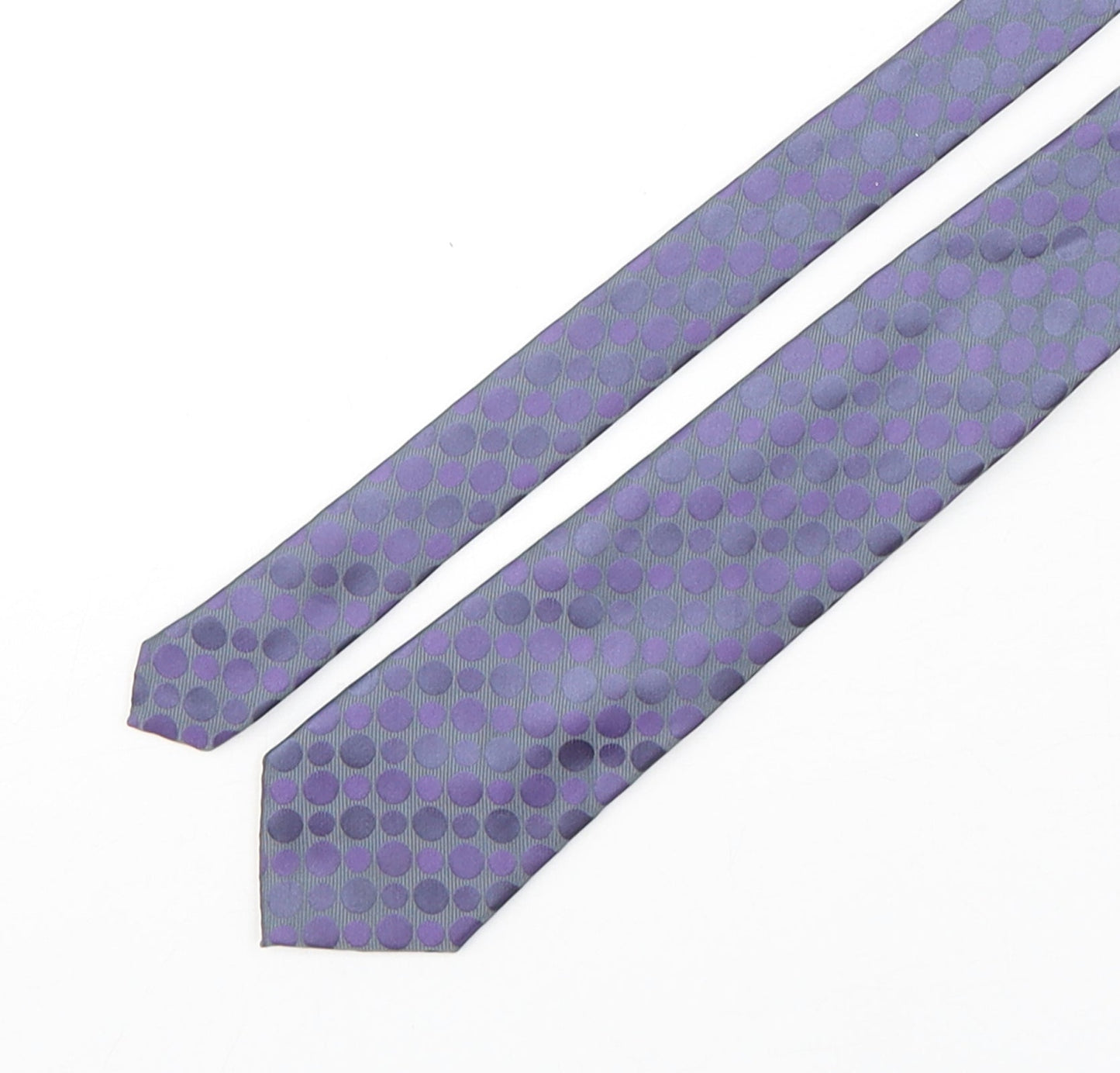 Marks and Spencer Mens Multicoloured Polka Dot Polyester Pointed Tie One Size