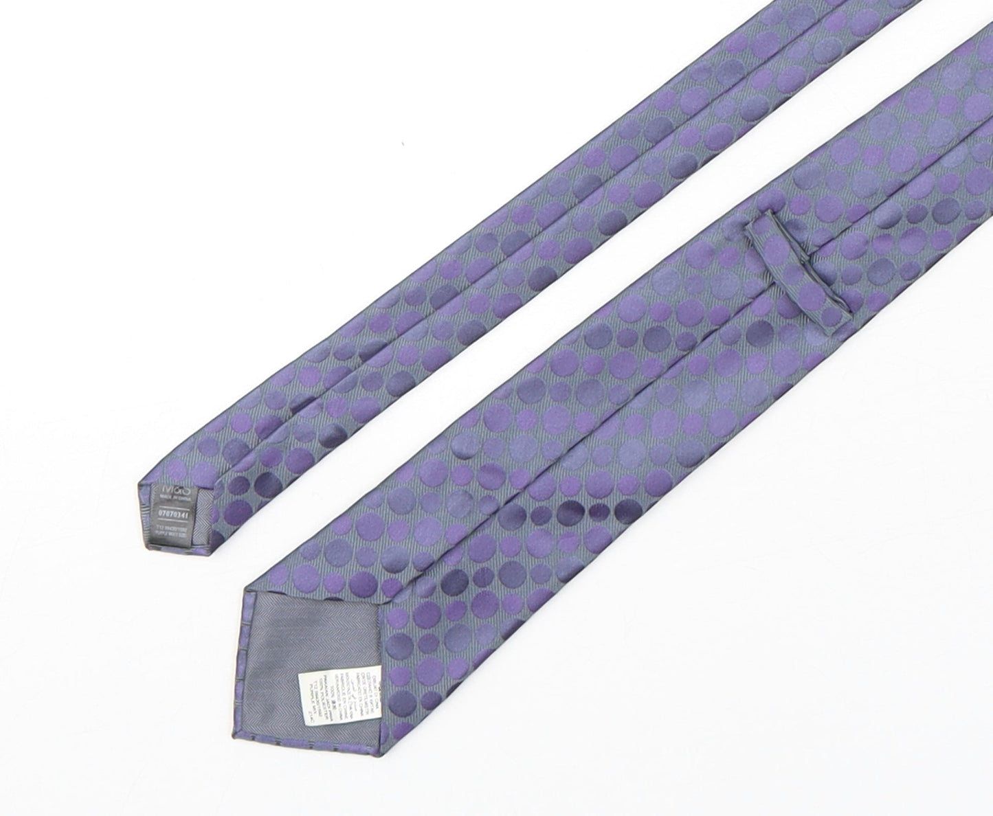 Marks and Spencer Mens Multicoloured Polka Dot Polyester Pointed Tie One Size