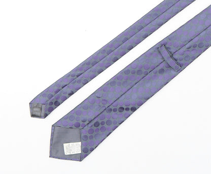 Marks and Spencer Mens Multicoloured Polka Dot Polyester Pointed Tie One Size