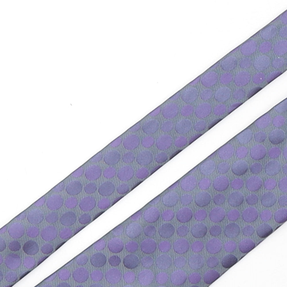 Marks and Spencer Mens Multicoloured Polka Dot Polyester Pointed Tie One Size