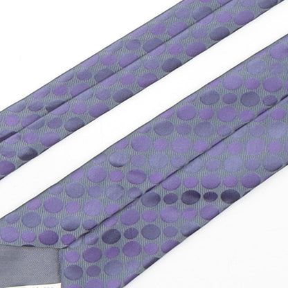 Marks and Spencer Mens Multicoloured Polka Dot Polyester Pointed Tie One Size