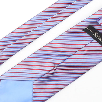 Tie Rack  Mens Multicoloured Striped Polyester Pointed Tie One Size