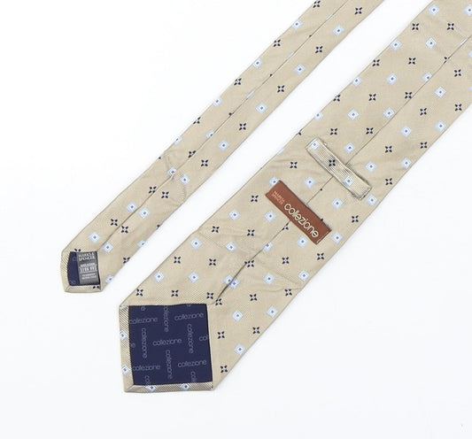Marks and Spencer Mens Multicoloured Geometric Silk Pointed Tie One Size