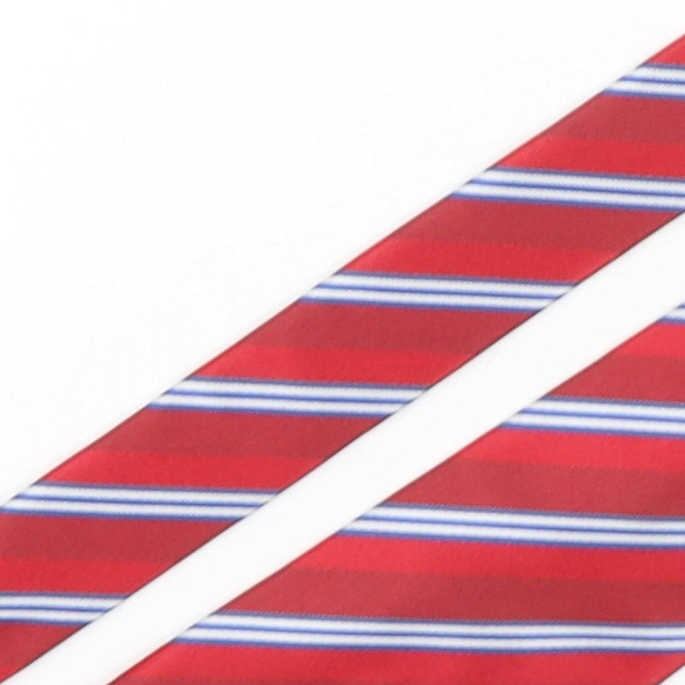 Skopes  Mens Multicoloured Striped Polyester Pointed Tie One Size