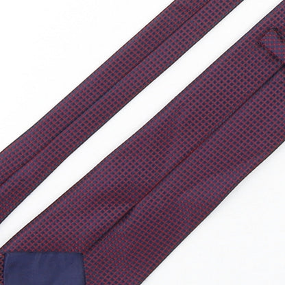 Marks and Spencer Mens Multicoloured Plaids & Checks Polyester Pointed Tie One Size