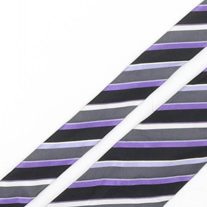 NEXT Mens Multicoloured Striped Silk Pointed Tie One Size