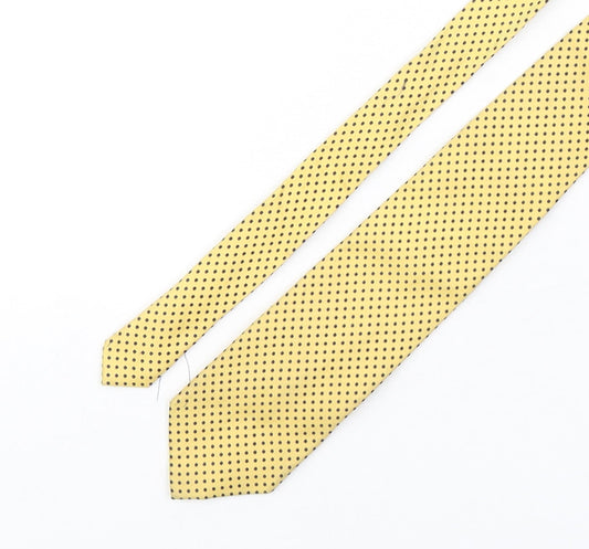 Osborne  Mens Multicoloured Polka Dot Silk Pointed Tie One Size