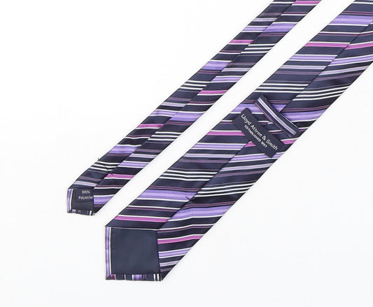Lloyd Attree & Smith Mens Multicoloured Striped Polyester Pointed Tie One Size