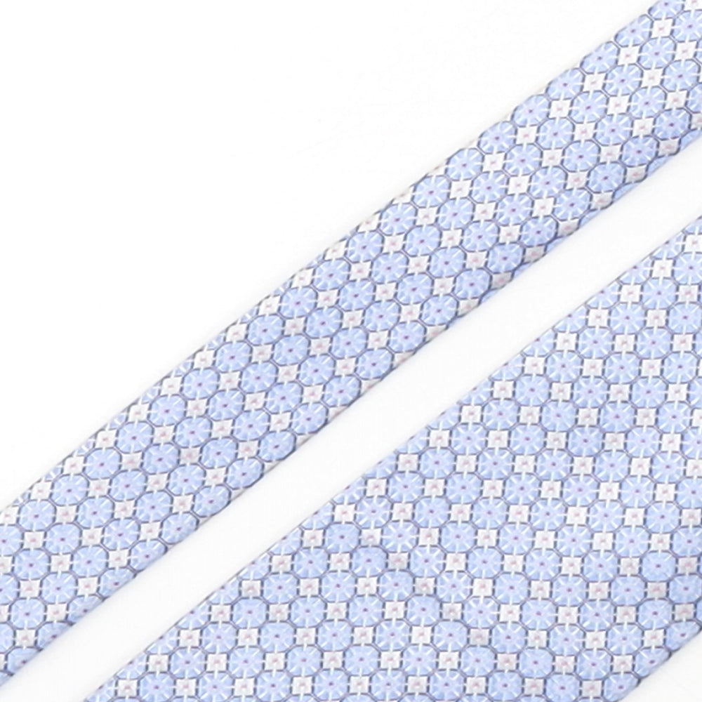 John Lewis  Mens Multicoloured Geometric Silk Pointed Tie One Size