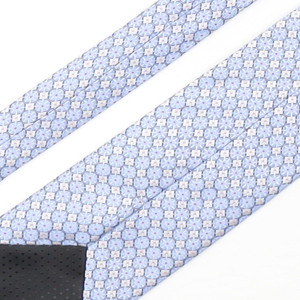 John Lewis  Mens Multicoloured Geometric Silk Pointed Tie One Size