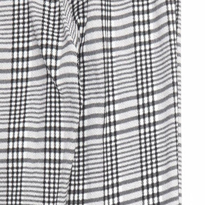SheIn Womens Grey Plaid Polyester Trousers  Size M L29 in Regular