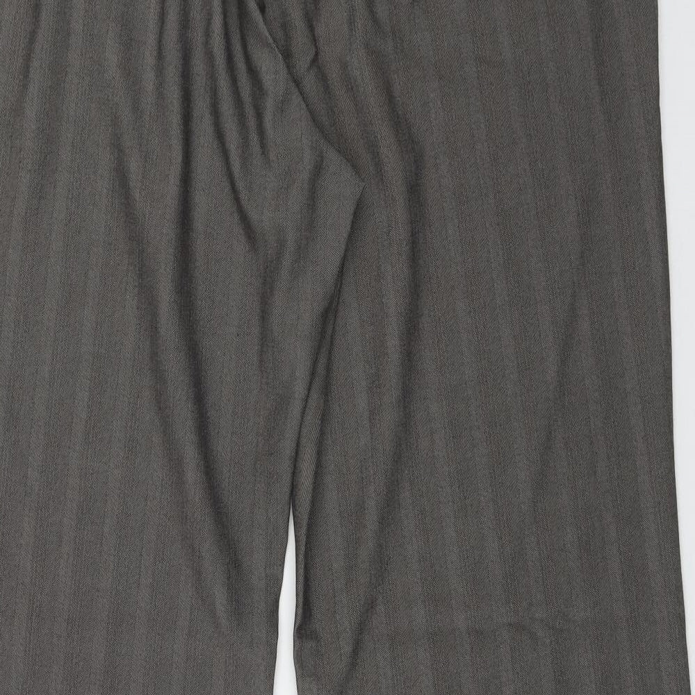 New Look Womens Brown  Polyester Trousers  Size 18 L31 in Regular Zip