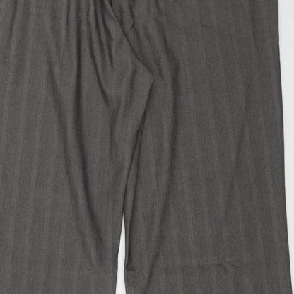 New Look Womens Brown  Polyester Trousers  Size 18 L31 in Regular Zip