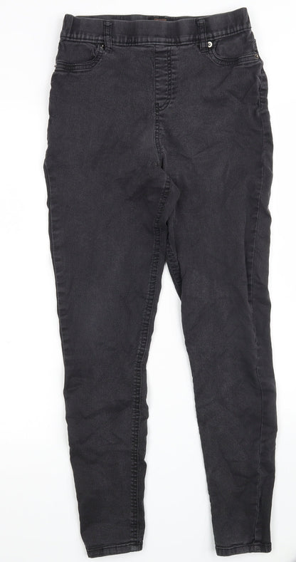 F&F Womens Grey  Cotton Jegging Jeans Size 12 L28 in Slim