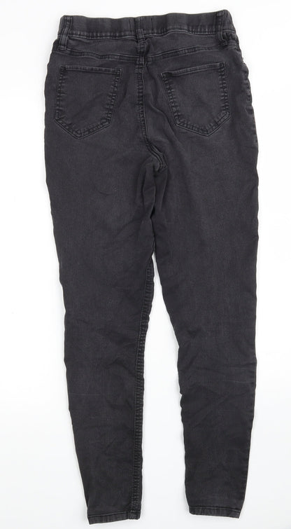 F&F Womens Grey  Cotton Jegging Jeans Size 12 L28 in Slim